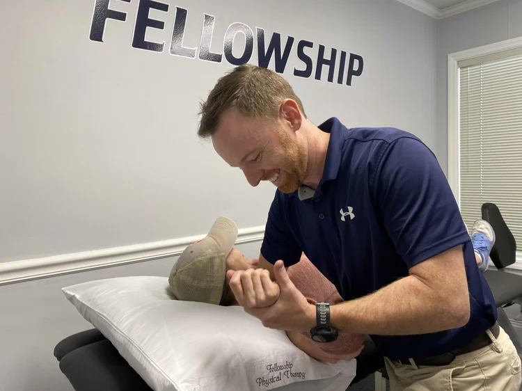 Fellowship Physical Therapy owner treating a patient in the Johnson City clinic